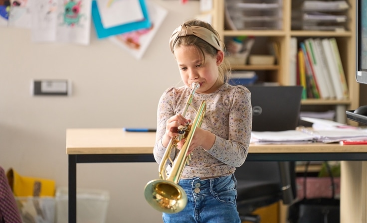 Muziekles bij de Grasspriet