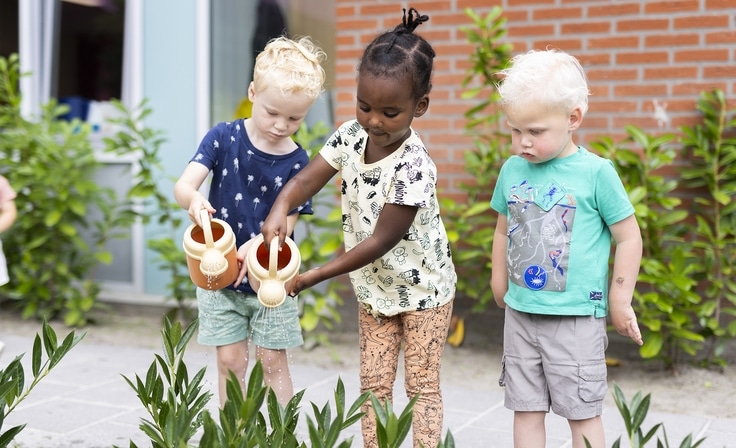 Planten water geven